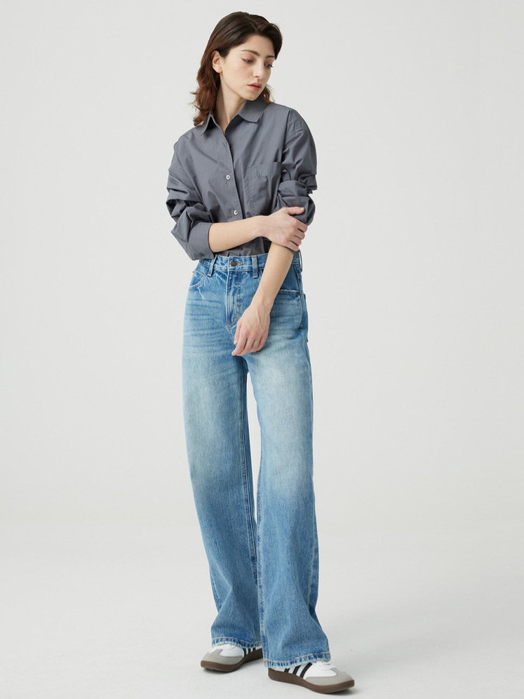 Womens Denim & Jeans | Cool Split Denim Banana Pants Clothing Denim & Jeans