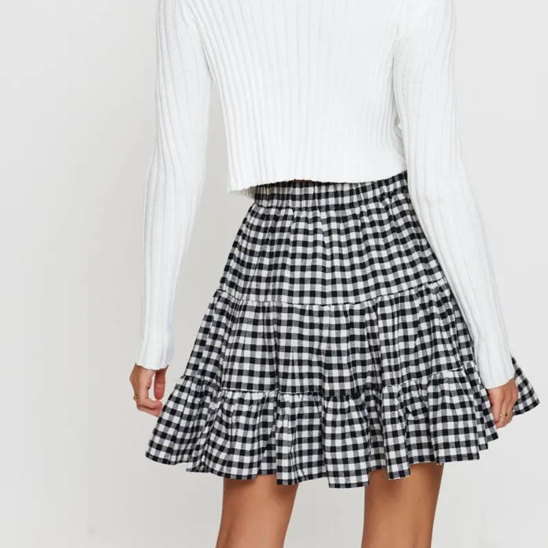 Womens Dresses & Skirts | and Gingham Graphic Print Fishtail Skirt Clothing Dresses & Skirts