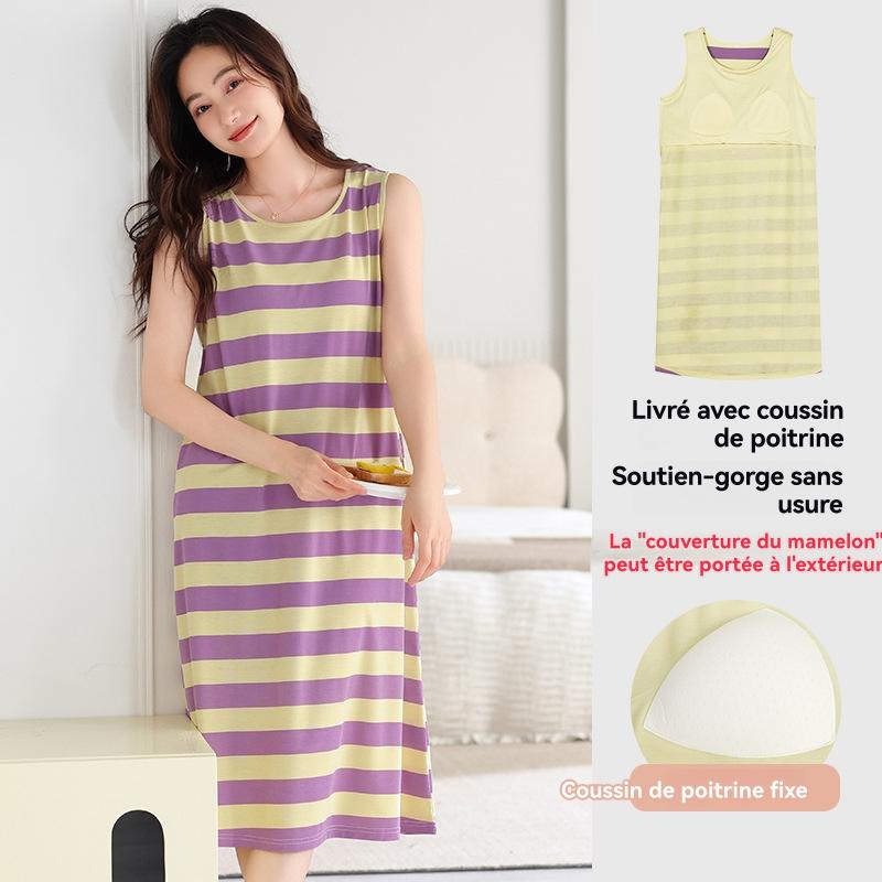 Womens Dresses & Skirts | Satin Striped Tank Dress Clothing Dresses & Skirts