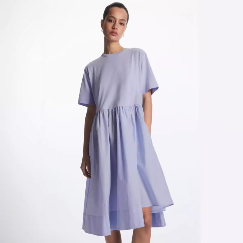 Womens Dresses & Skirts | Simple Casual Stitching Dress Clothing Dresses & Skirts