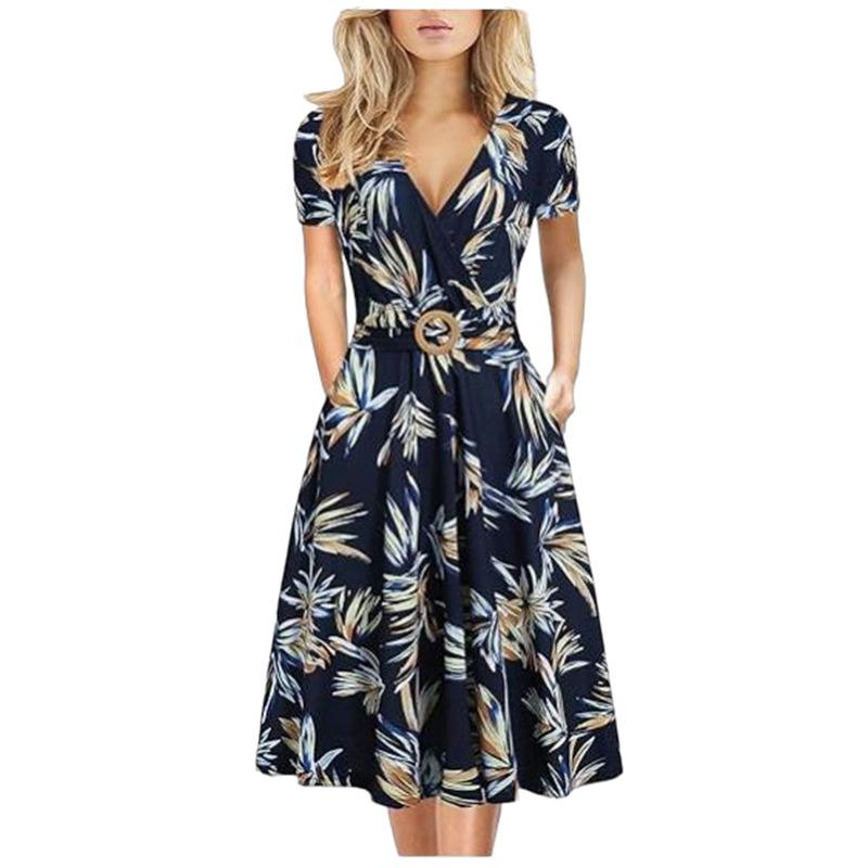 Womens Dresses & Skirts | Turquoise Floral Sundress Clothing Dresses & Skirts