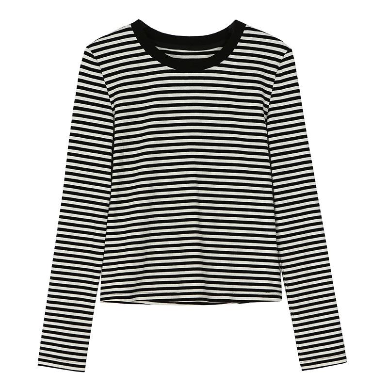 Womens Knitwear | Bubble Sleeve Striped Sweater Clothing Knitwear