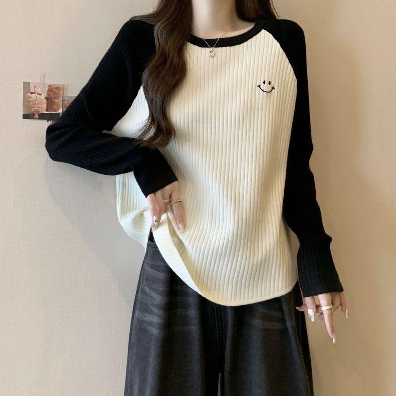 Womens Knitwear | Campus Colorblock Sweater Clothing Knitwear