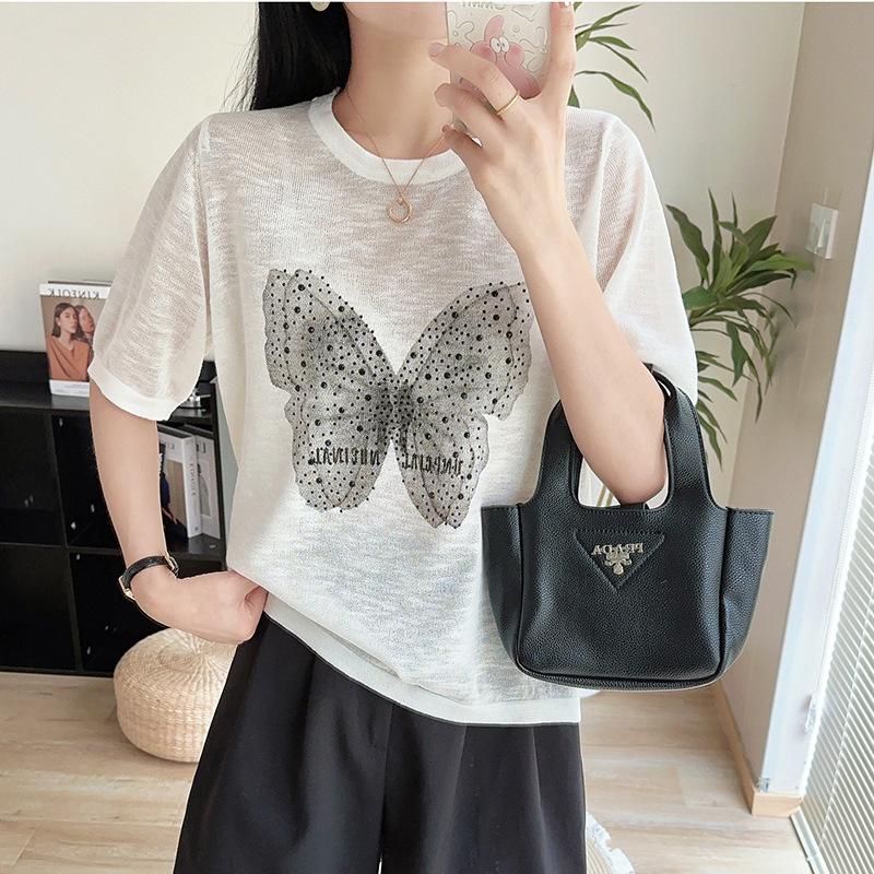 Womens Knitwear | Heart Embroidery Glutinous Powder Pullover Clothing Knitwear