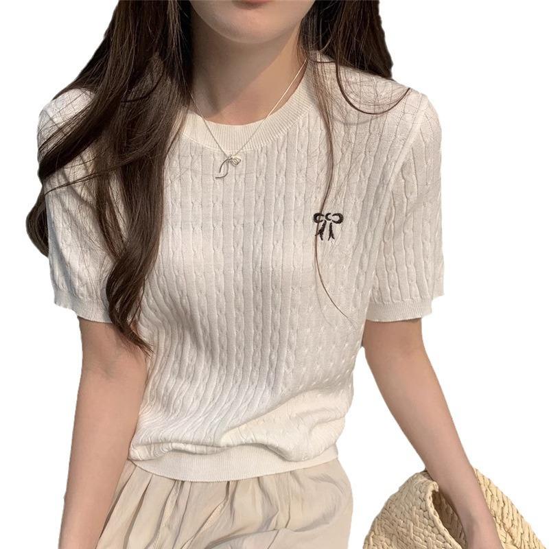 Womens Knitwear | Short Sleeve Pullover Clothing Knitwear