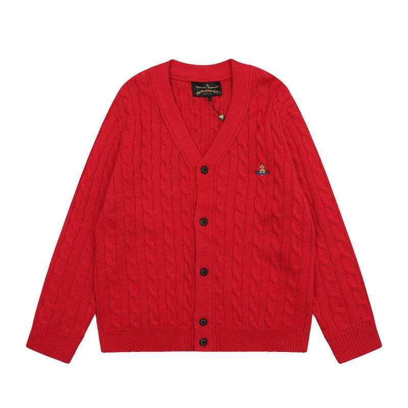 Womens Outerwear | Orange Loose Knit Cardigan Clothing Outerwear