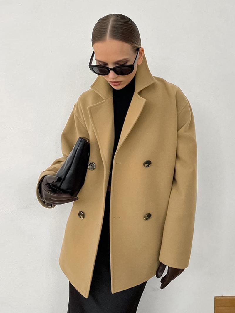 Womens Outerwear | Single Breasted Wool Coat Clothing Outerwear