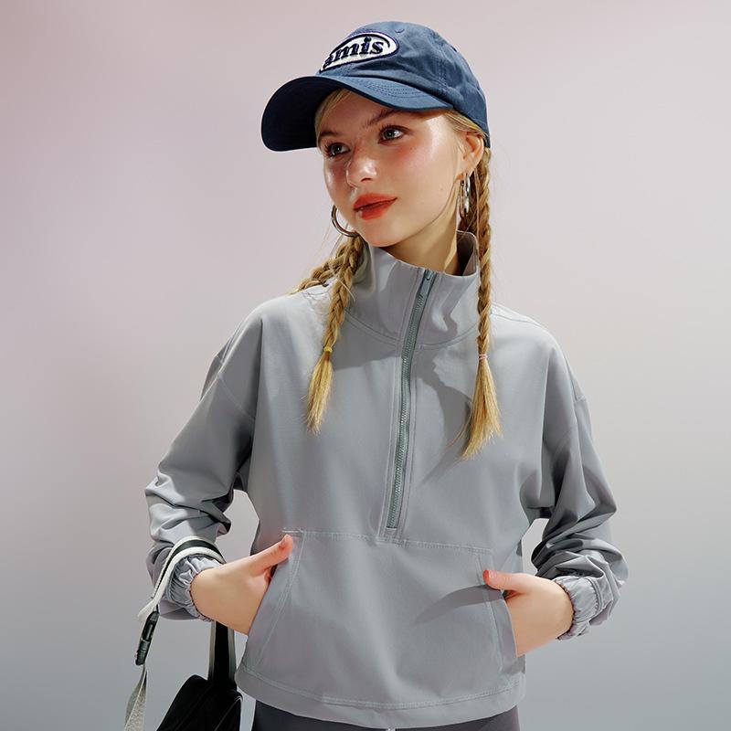 Womens Sweatshirts | Collision Color Sweatshirt-Light Blue Clothing Sweatshirts