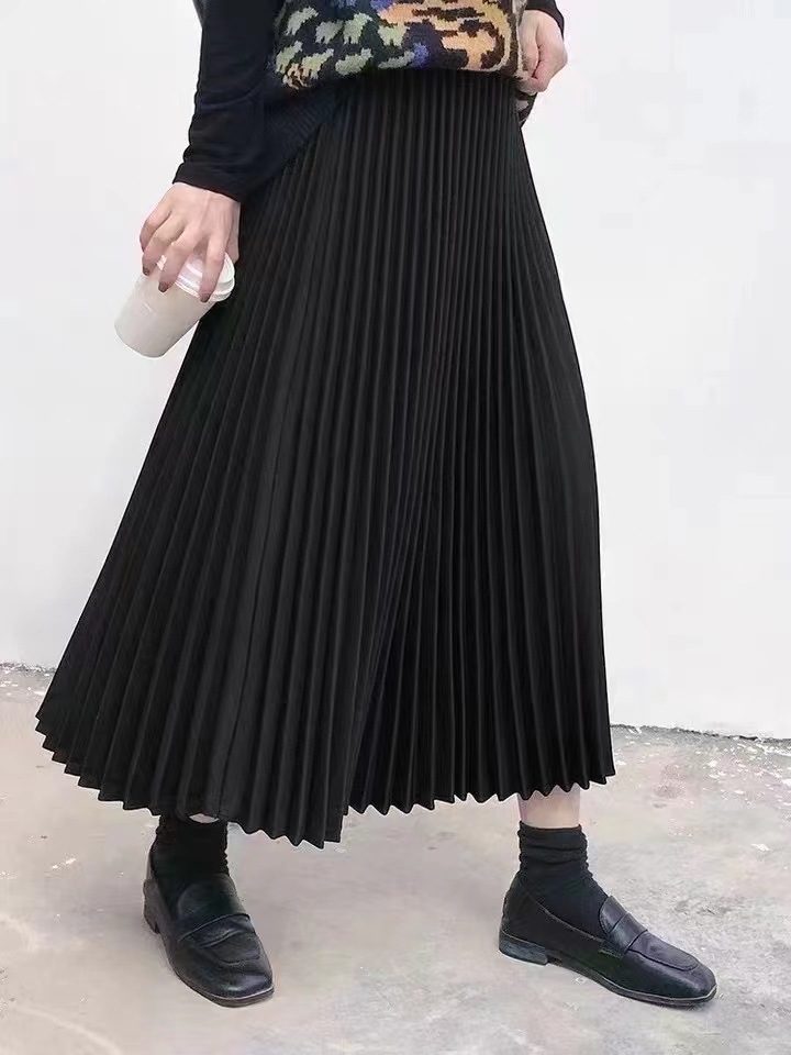 Womens Dresses & Skirts | Colorful Pleated Half Skirt Clothing Dresses & Skirts